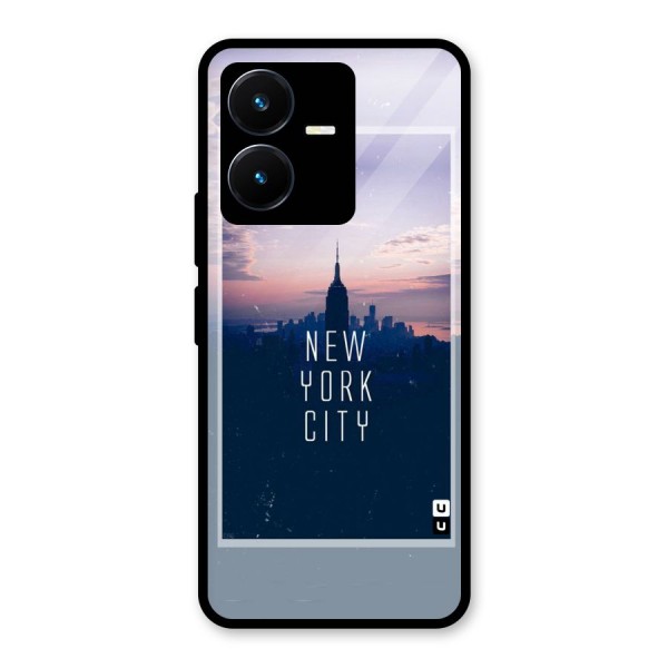 Sleepless City Glass Back Case for Vivo Y22