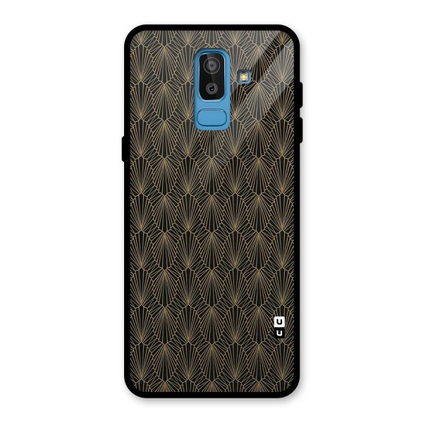 Small Hills Lines Glass Back Case for Galaxy J8