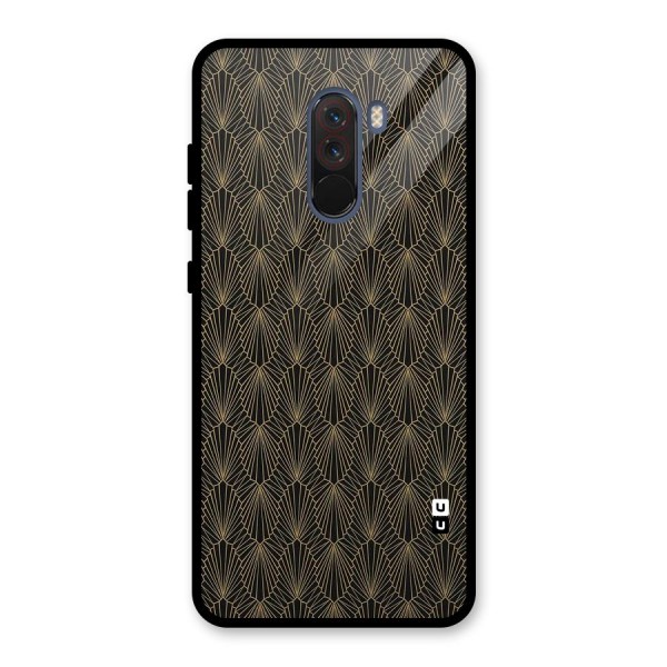 Small Hills Lines Glass Back Case for Poco F1