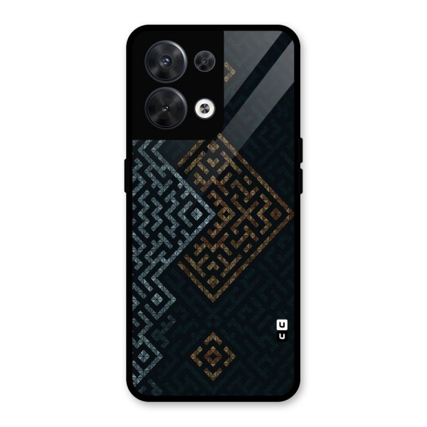 Smart Maze Glass Back Case for Oppo Reno8 5G