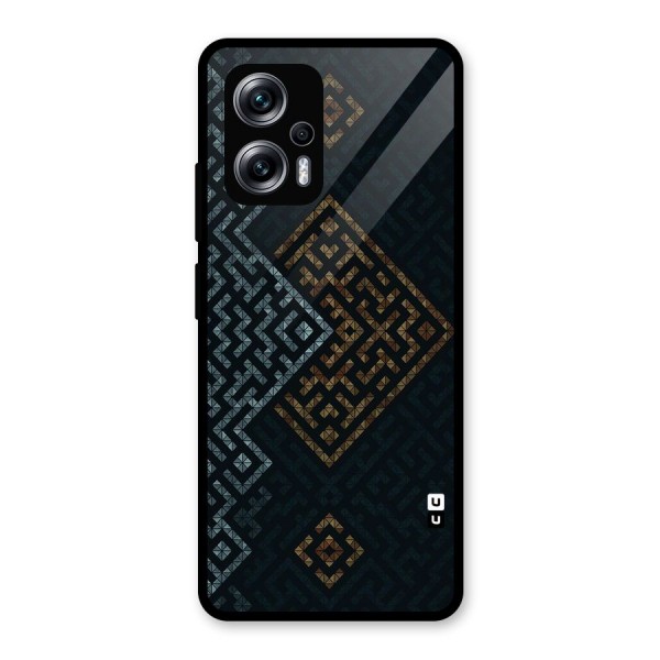 Smart Maze Glass Back Case for Redmi K50i