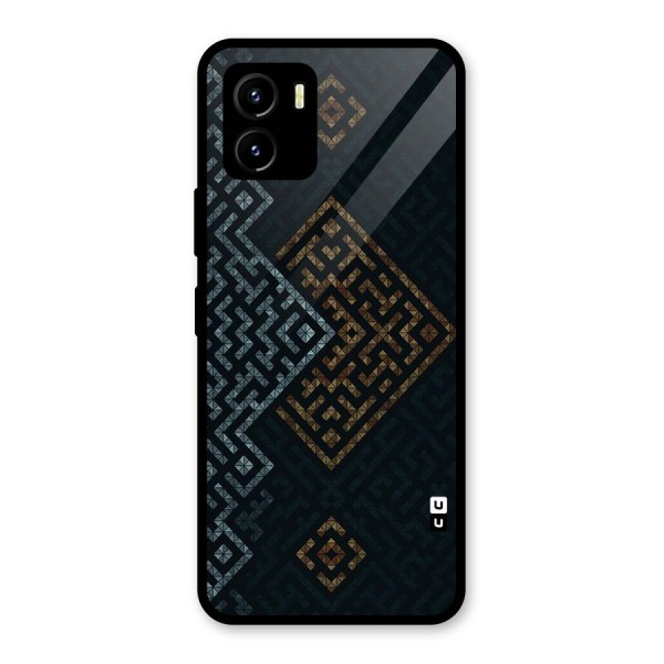 Smart Maze Glass Back Case for Vivo Y15s