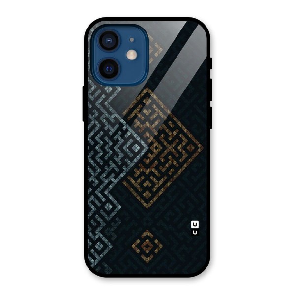 Smart Maze Glass Back Case for iPhone 12 Mini