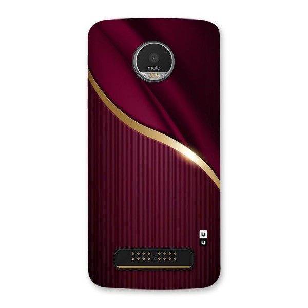 Smooth Maroon Back Case for Moto Z Play