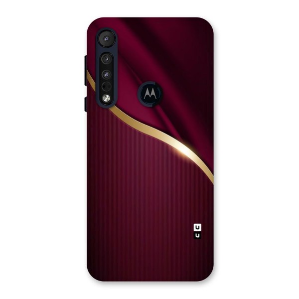 Smooth Maroon Back Case for Motorola One Macro