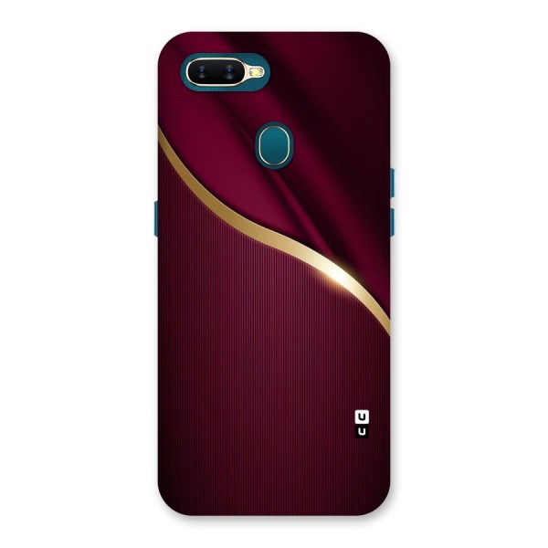 Smooth Maroon Back Case for Oppo A12