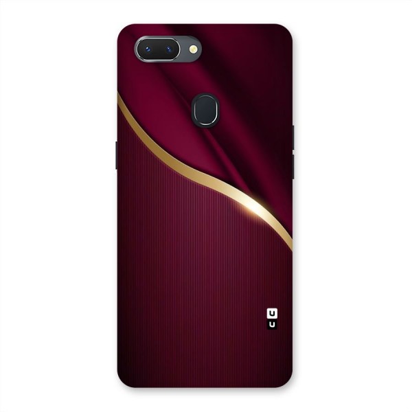 Smooth Maroon Back Case for Oppo Realme 2