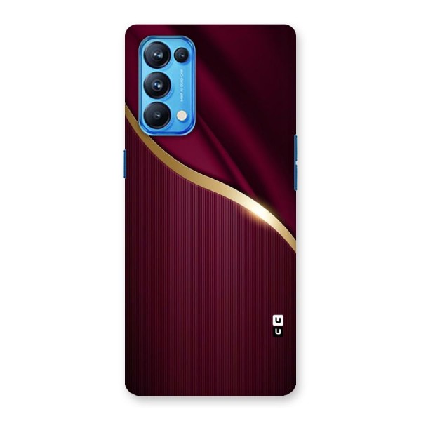 Smooth Maroon Back Case for Oppo Reno5 Pro 5G