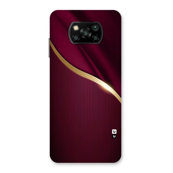 Smooth Maroon Back Case for Poco X3