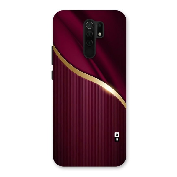 Smooth Maroon Back Case for Redmi 9 Prime