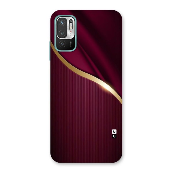 Smooth Maroon Back Case for Redmi Note 10T 5G