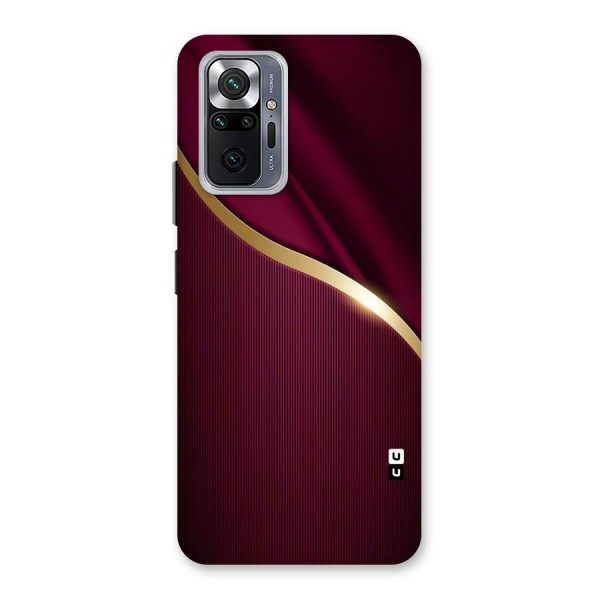 Smooth Maroon Back Case for Redmi Note 10 Pro