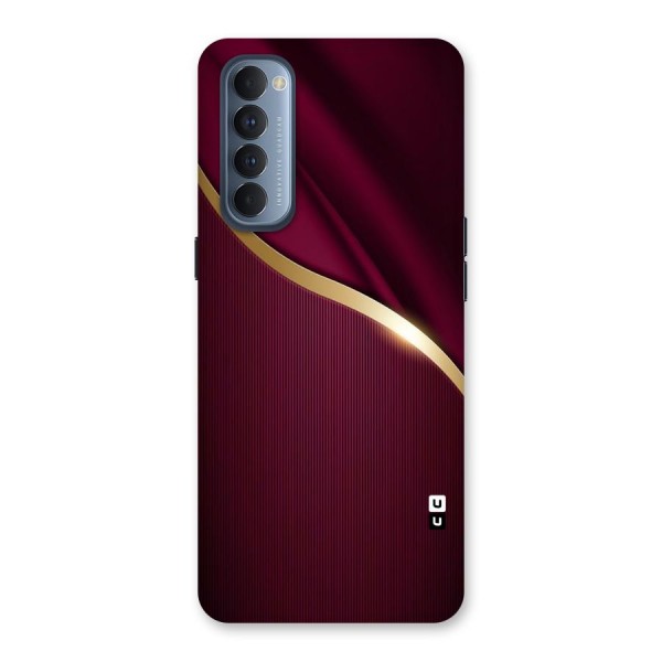 Smooth Maroon Back Case for Reno4 Pro