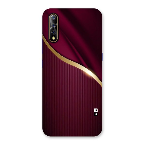 Smooth Maroon Back Case for Vivo S1