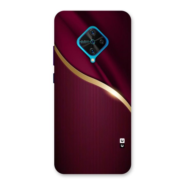 Smooth Maroon Back Case for Vivo S1 Pro