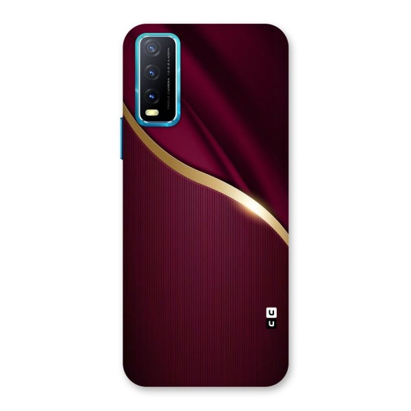 Smooth Maroon Back Case for Vivo Y20