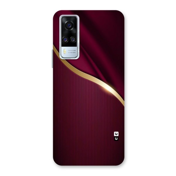 Smooth Maroon Back Case for Vivo Y31