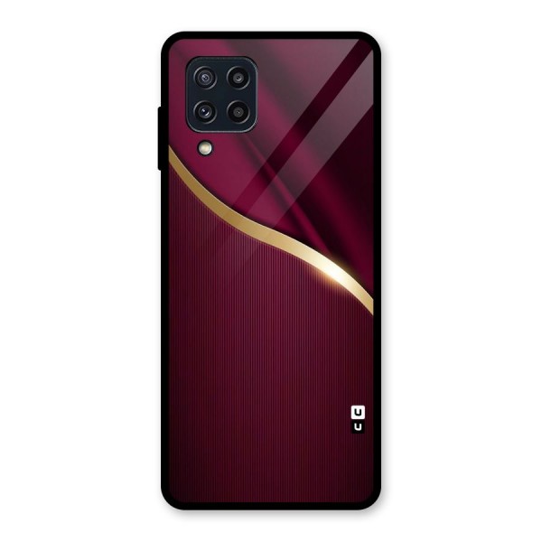 Smooth Maroon Glass Back Case for Galaxy M32