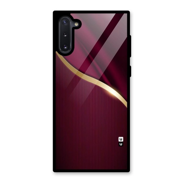 Smooth Maroon Glass Back Case for Galaxy Note 10