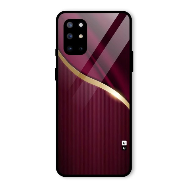 Smooth Maroon Glass Back Case for OnePlus 8T