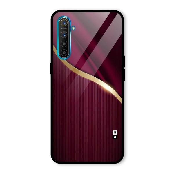 Smooth Maroon Glass Back Case for Realme XT