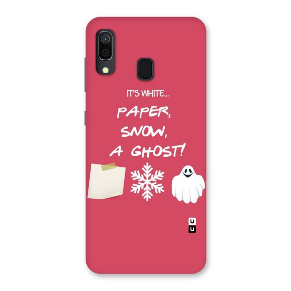 Snow Paper Back Case for Galaxy A20