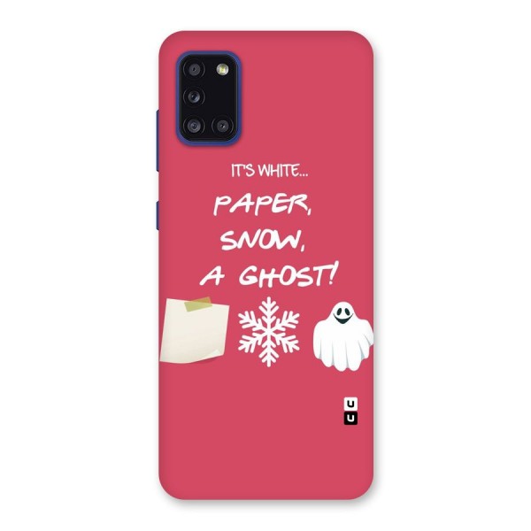 Snow Paper Back Case for Galaxy A31