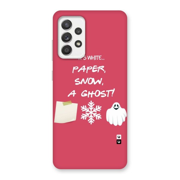 Snow Paper Back Case for Galaxy A52