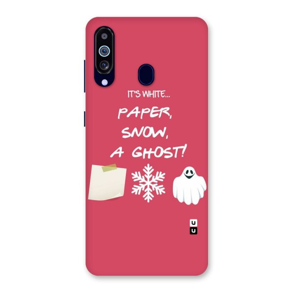 Snow Paper Back Case for Galaxy A60