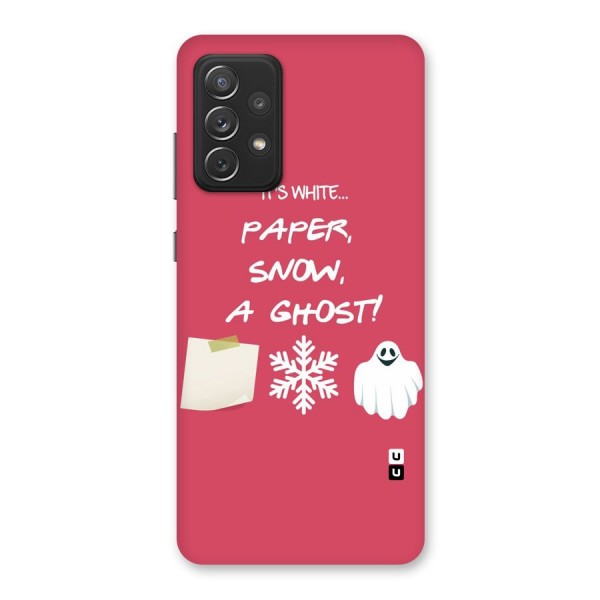 Snow Paper Back Case for Galaxy A72