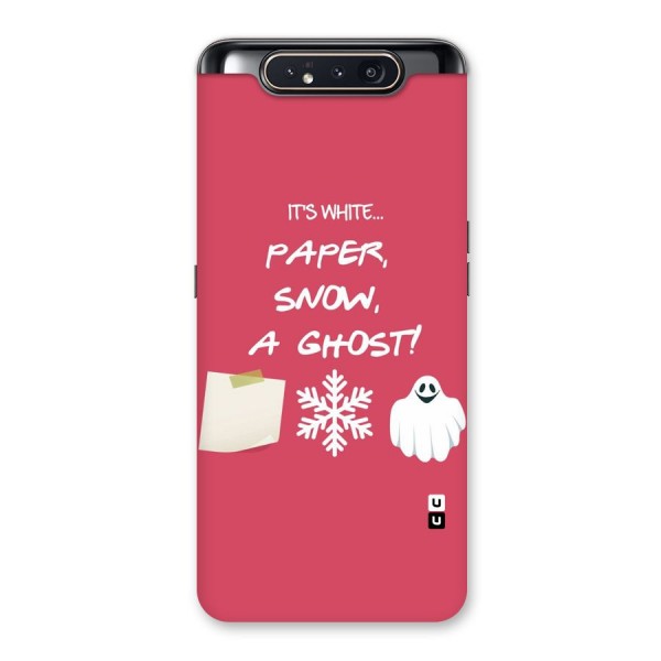 Snow Paper Back Case for Galaxy A80