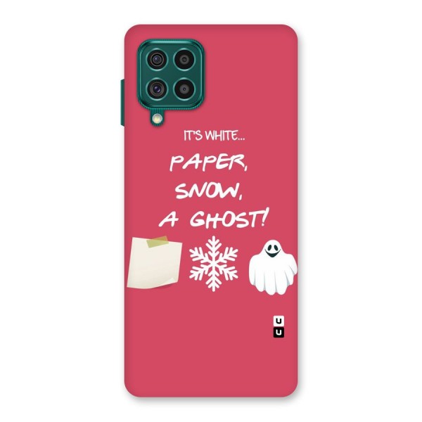 Snow Paper Back Case for Galaxy F62