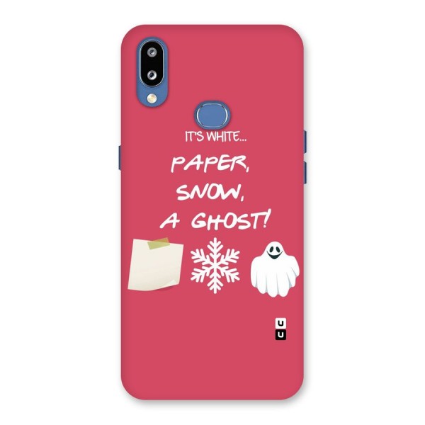 Snow Paper Back Case for Galaxy M01s