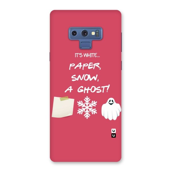 Snow Paper Back Case for Galaxy Note 9