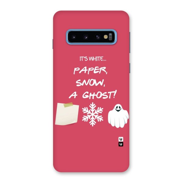 Snow Paper Back Case for Galaxy S10