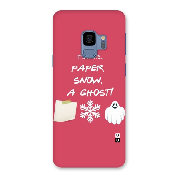 Snow Paper Back Case for Galaxy S9