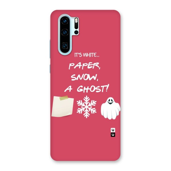 Snow Paper Back Case for Huawei P30 Pro