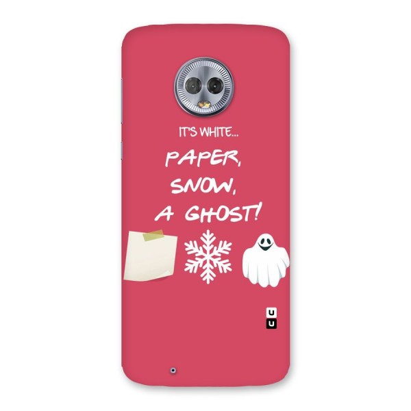 Snow Paper Back Case for Moto G6