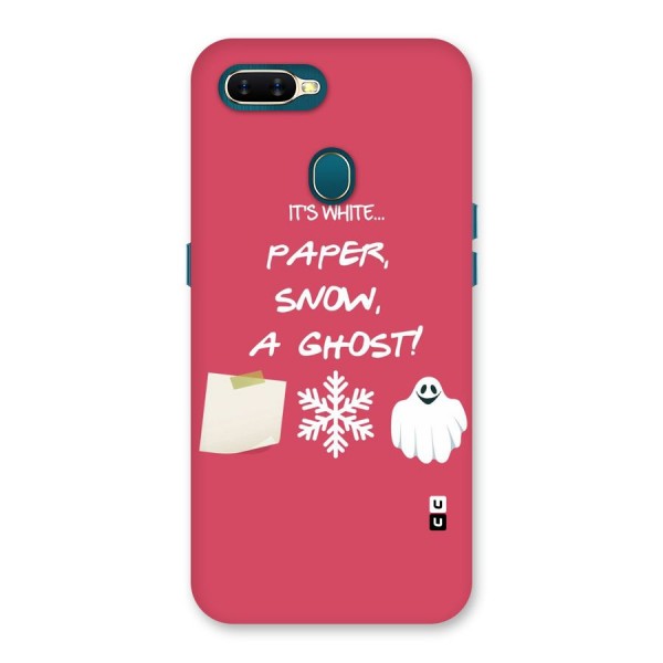 Snow Paper Back Case for Oppo A7