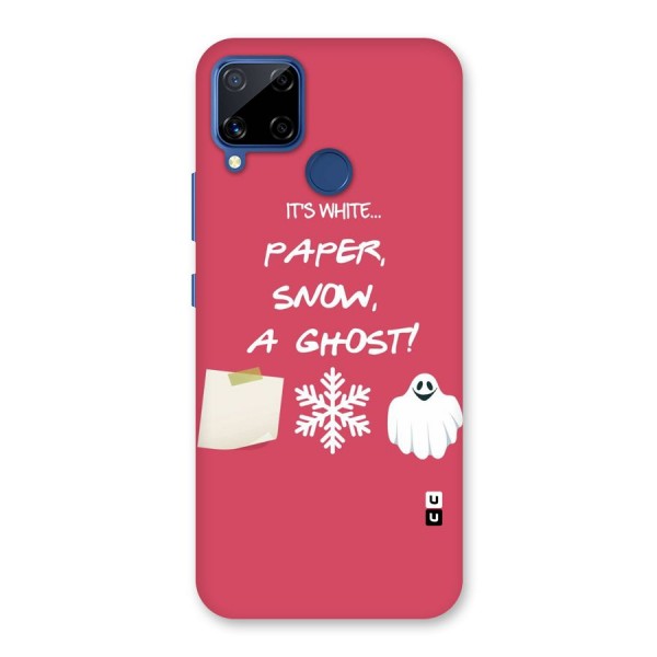 Snow Paper Back Case for Realme C15