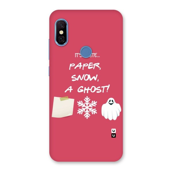 Snow Paper Back Case for Redmi Note 6 Pro