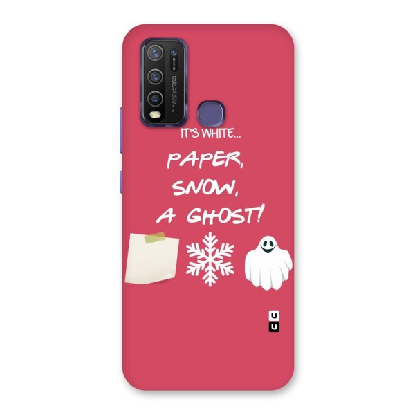 Snow Paper Back Case for Vivo Y30