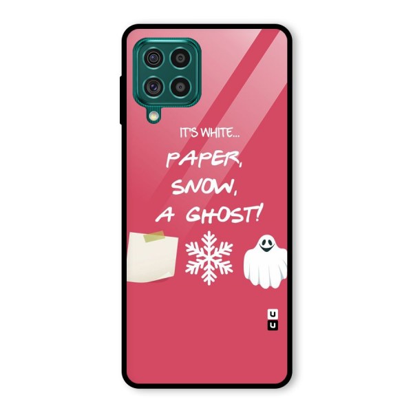 Snow Paper Glass Back Case for Galaxy F62