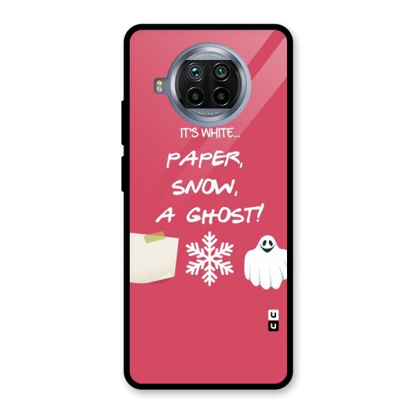 Snow Paper Glass Back Case for Mi 10i