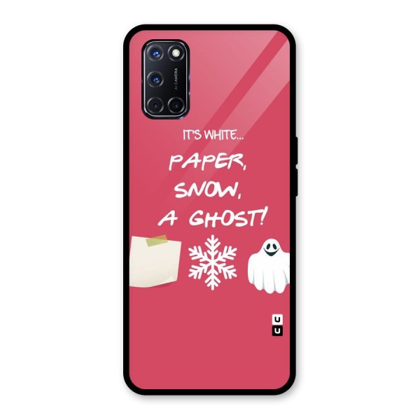 Snow Paper Glass Back Case for Oppo A52