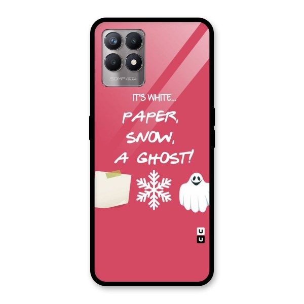 Snow Paper Glass Back Case for Realme 8i