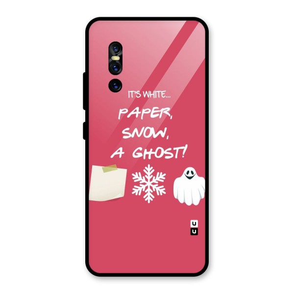 Snow Paper Glass Back Case for Vivo V15 Pro