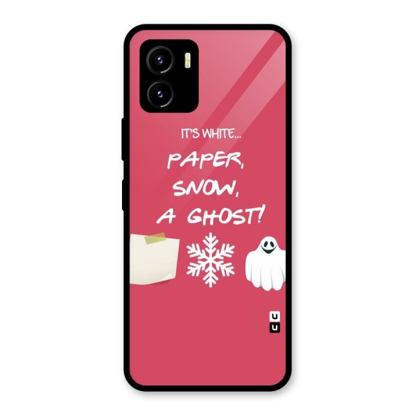 Snow Paper Glass Back Case for Vivo Y15s