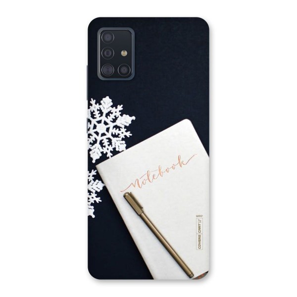 Snowflake Notebook Back Case for Galaxy A51