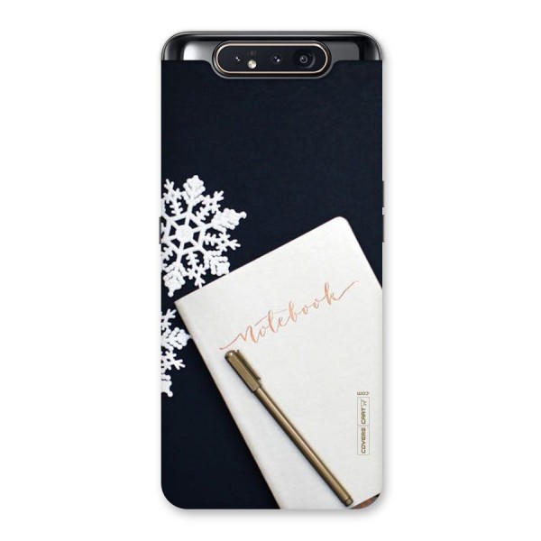 Snowflake Notebook Back Case for Galaxy A80